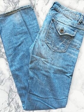 Vintage Silver Jeans - Cassie Style, Light Blue Bootcut Denim Jeans